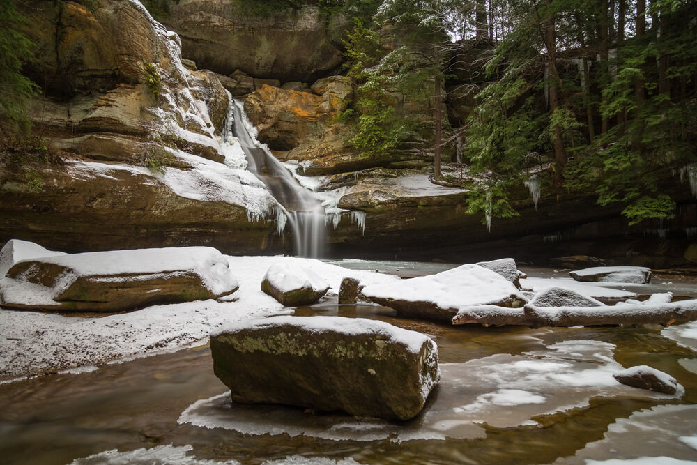 Winter Cedar Falls